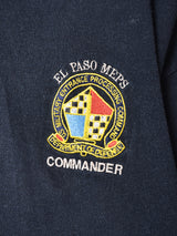 エンブレム刺繍 半袖 ポロシャツ