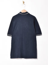 エンブレム刺繍 半袖 ポロシャツ