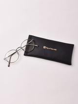 【3色展開】メタリックフレーム ボストンメガネ