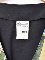 総柄 ビッグシルエット ベスト