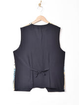 総柄 ビッグシルエット ベスト