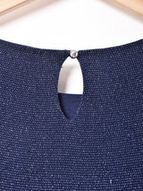 メタリック スリーブレスワンピース