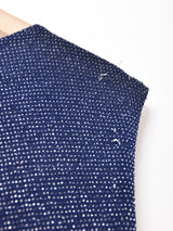 メタリック スリーブレスワンピース