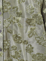 【3色展開】Meridian シアー 長袖ブラウス