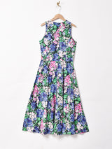 アメリカ製 花柄 スリーブレスワンピース