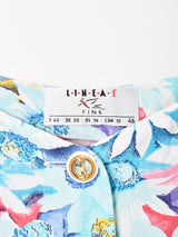 花柄 スリーブレスワンピース