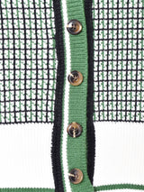 【3色展開】Elcamino チェック柄 ニット カーディガン