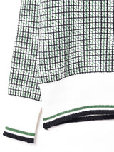 【3色展開】Elcamino チェック柄 ニット カーディガン