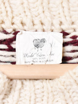 エクアドル製 総柄 ウールハンドニットセーター