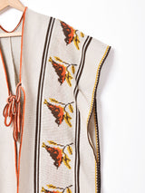 フリンジニットポンチョ