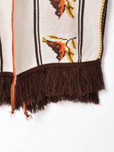 フリンジニットポンチョ