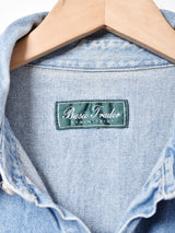 長袖ワークシャツ ワンピース