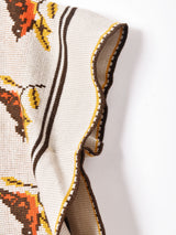 フリンジニットポンチョ