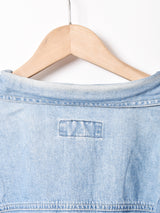 長袖ワークシャツ ワンピース