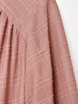 イギリス製 ベルト付き スタンドカラー 長袖ワンピース