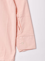 後染め 長袖 バンドカラーシャツ