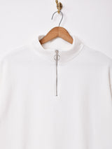 【5色展開】Trombones ハイネック ハーフジップスウェット