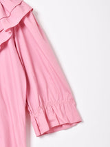 アメリカ製 長袖 フリルブラウス