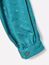 スタンドカラー 織柄 長袖ワンピース