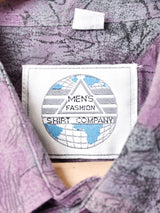 総柄 長袖シャツ