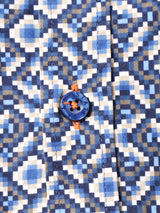 ジオメトリー柄 長袖シャツ