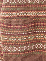 【2色展開】Backers フェアアイル柄 カーディガン