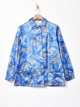 ペイズリー柄 長袖パジャマシャツ