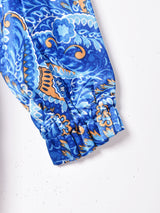 ペイズリー柄 長袖パジャマシャツ