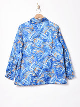 ペイズリー柄 長袖パジャマシャツ