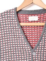 【2色展開】Backers 総柄 カーディガン