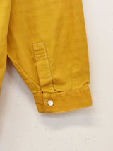 後染め イタリア製  ボーダーデザイン 長袖シャツ