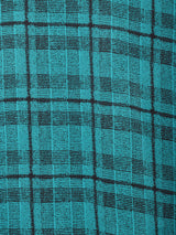 総柄 スタンドカラー 長袖ブラウス