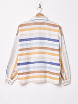 ボーダー 長袖シャツ