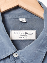 織柄 長袖シャツ