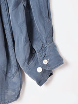 織柄 長袖シャツ