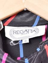 ストライプ パフスリーブブラウス