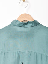 長袖 シルクシャツ