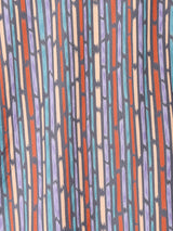 総柄 リボンタイ 長袖ブラウス