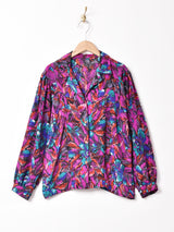 フランス製 総柄 長袖シャツ