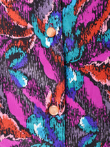 フランス製 総柄 長袖シャツ