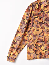 フランス製 総柄 パスリーブ 長袖ブラウス