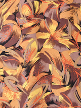 フランス製 総柄 パスリーブ 長袖ブラウス