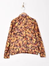 フランス製 総柄 パスリーブ 長袖ブラウス