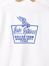 【2色展開】 サイドリブ プリント スウェットシャツ【Roller Skate】