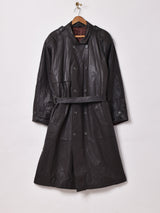 レザートレンチコート