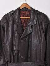 レザートレンチコート