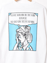 【2色展開】 プリントスウェットシャツ 【Cry Girl】