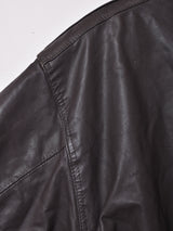 レザートレンチコート