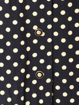 ドット オープンカラー 半袖シャツ