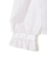 フリルカラー リボンタイ 長袖ブラウス